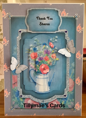 Flowers for You 2 - 5x7 Topper and Tag by Suzanne Kavanagh