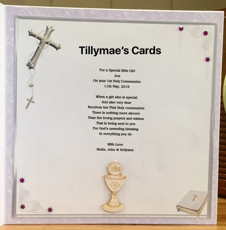 First Holy Communion Card Mini Kit & Decoupage by Suzanne Kavanagh