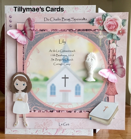 Confirmation / Communion Girl Card Mini Kit & Decoupage by Suzanne Kavanagh