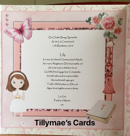 Confirmation / Communion Girl Card Mini Kit & Decoupage by Suzanne Kavanagh