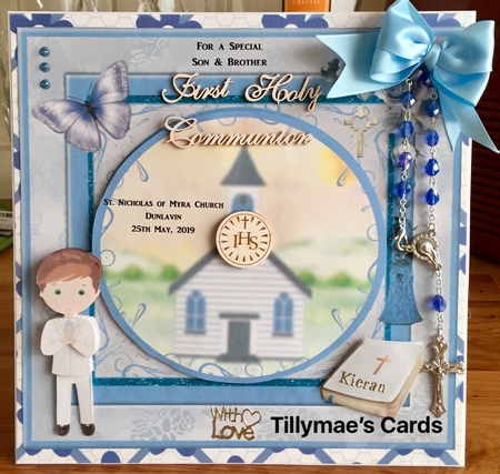 Confirmation / Communion Boy Card Mini Kit & Decoupage by Suzanne Kavanagh