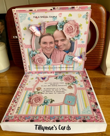 Butterfly garden scene card mini kit & decoupage by Suzanne Kavanagh