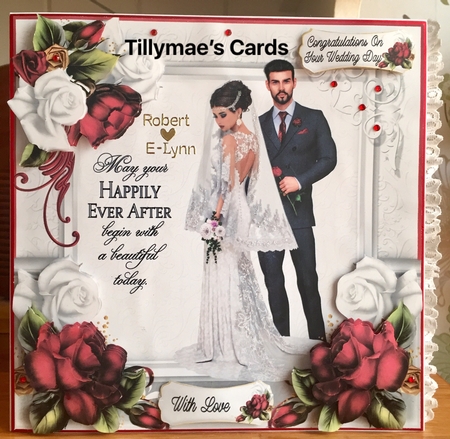 White and Red Roses Wedding by Suzanne Kavanagh