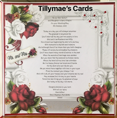 White and Red Roses Wedding by Suzanne Kavanagh
