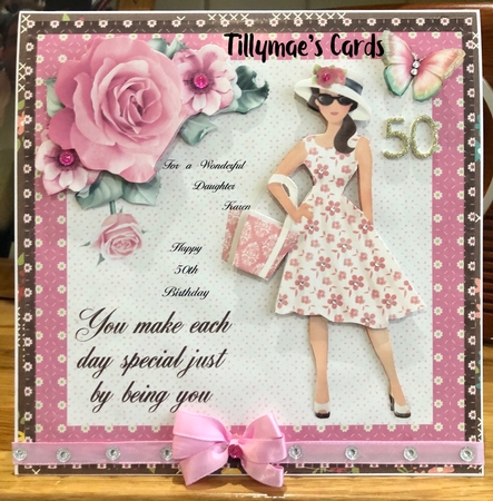 You make each day special just by being you card mini kit & decoupage by Suzanne Kavanagh
