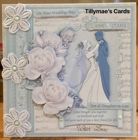 BRIDE & GROOM 1ST DANCE Wedding Day 8x8 Mint Decoupage Mini Kit by Suzanne Kavanagh