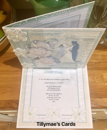 BRIDE & GROOM 1ST DANCE Wedding Day 8x8 Mint Decoupage Mini Kit by Suzanne Kavanagh
