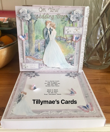Wedding Couple 8x8 Card Mini Kit & Decoupage by Suzanne Kavanagh