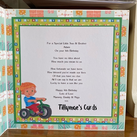 Boy on tricycle mini kit by Suzanne Kavanagh