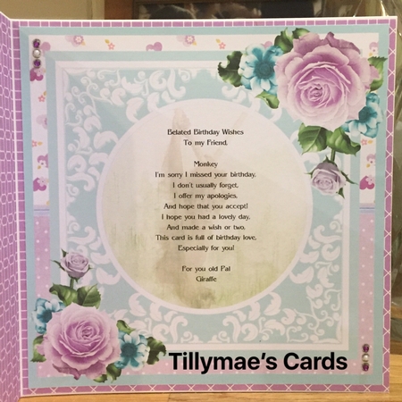Take it easy - card mini kit & decoupage by Suzanne Kavanagh