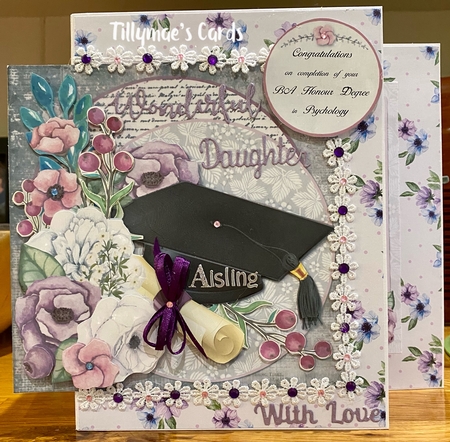 Graduation Day 7x7 Card Front & 5 Inserts by Suzanne Kavanagh