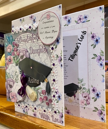 Graduation Day 7x7 Card Front & 5 Inserts by Suzanne Kavanagh