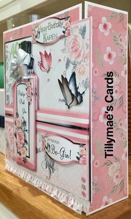 7x7 Drink Pink Gin Responsibly...Don`t Spill it! by Suzanne Kavanagh