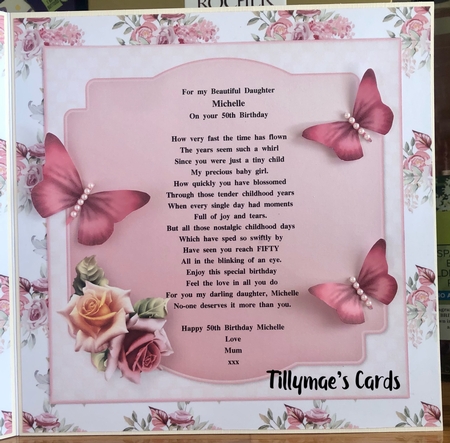 Roses and Butterflies - Decoupage Card Mini Kit by Suzanne Kavanagh