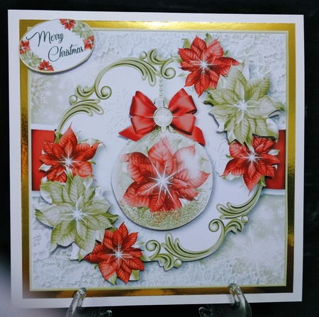 Poinsettia Bauble Bumper Kit 1 by Suzi Cooper