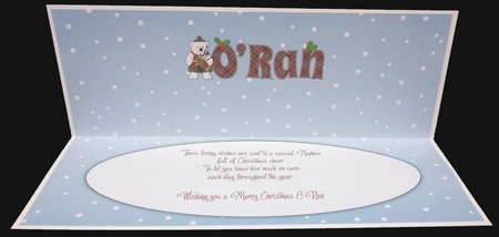 Scottish Piper Monty Polar Bear ORan large dl insert by Suzi Cooper