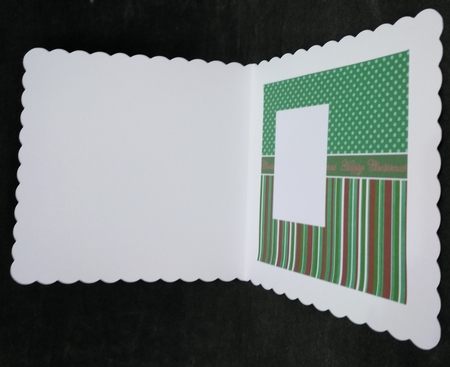 Duo Candle Happy Christmas 6inch Split Topper Insert Panel by Suzi Cooper
