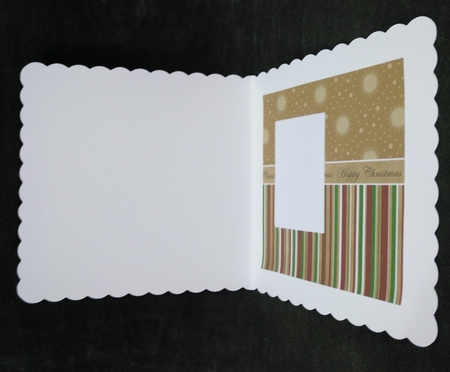 Snow Steeple Happy Christmas 6inch Split Topper Insert Panel by Suzi Cooper