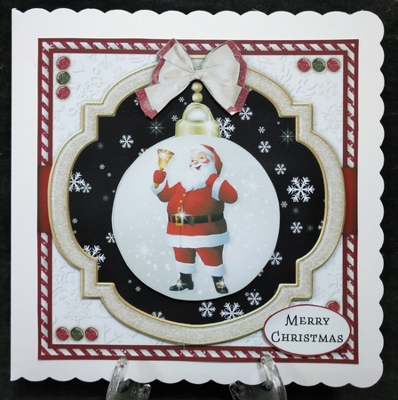 Santa Bauble Bumper Card Kit2 by Suzi Cooper
