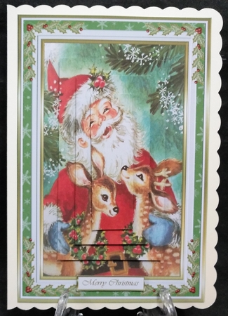 Christmas Jolly Vintage Santa Topper by Suzi Cooper