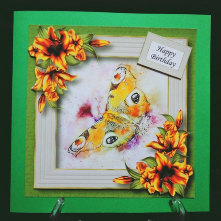 Butterfly Watercolour Splatter Art 2 by Suzi Cooper
