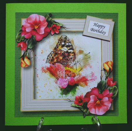 Butterfly Watercolour Splatter Art 4 by Suzi Cooper