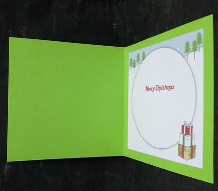 8x8 Christmas Podenco dog and Christmas tree insert by Suzi Cooper