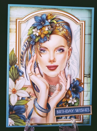 Art Deco Lady Emilia 4 Sheet Mini Kit Blue by Suzi Cooper