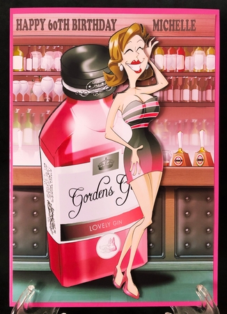 Pink Gin Dudess by Suzi Cooper