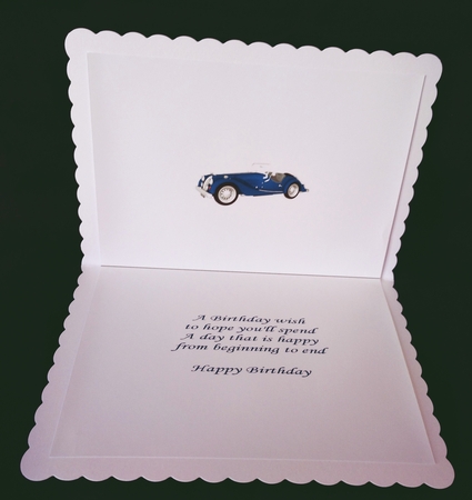Vintage Sports Car Insert by Suzi Cooper