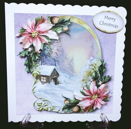 Arched Winter Scene - Cabin In The Woods by Suzi Cooper