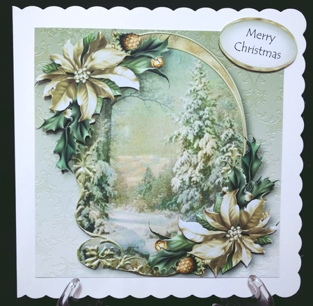 Arched Winter Scene - Winter Woodlands by Suzi Cooper