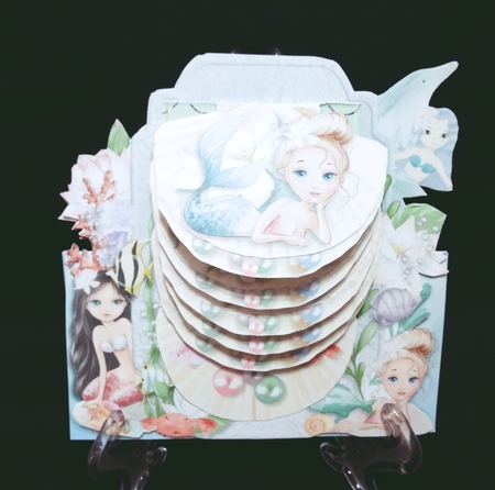 Little Mermaids Create a Waterfall 6x6 Card Kit. by Suzi Cooper