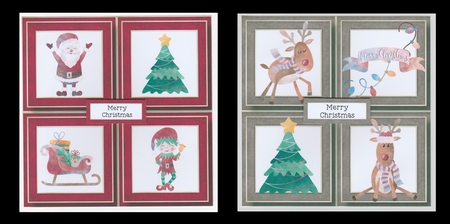 New Christmas Quad Frame QUICK TOPPER Bumper Kit by Suzi Cooper