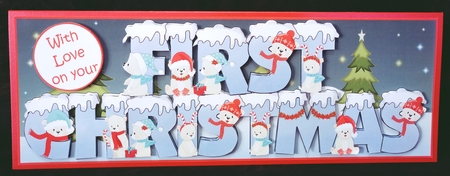 POLAR BEAR NAMES - FIRST CHRISTMAS BLUE by Suzi Cooper