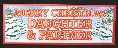 CHRISTMAS GLITTER - DAUGHTER AND PARTNER by Suzi Cooper