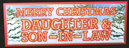 CHRISTMAS GLITTER - DAUGHTER AND SON IN LAW by Suzi Cooper