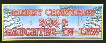 CHRISTMAS GLITTER - SON AND DAUGHTER IN LAW by Suzi Cooper
