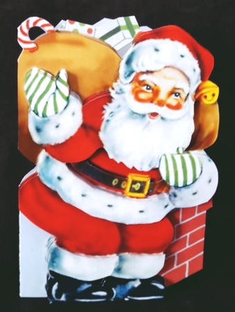 Santa on Chimney by Suzi Cooper