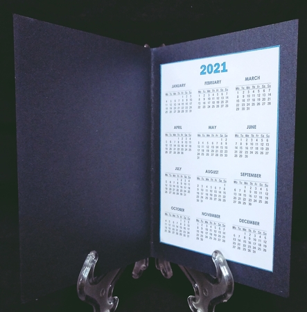 2021 Calendar Vision in Blue by Suzi Cooper