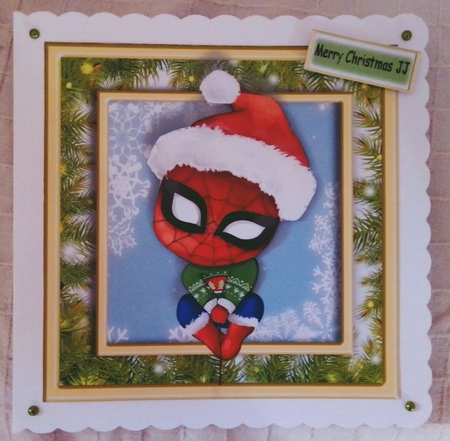 Festive Marvel Character  7x7 by Suzi Cooper
