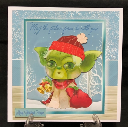 May The Festive Force Be With You 4 8x8 by Suzi Cooper