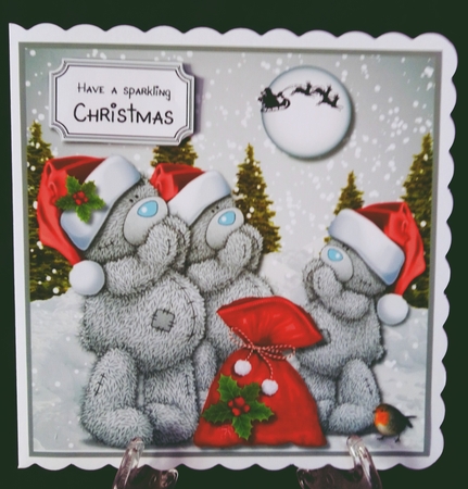 Tatty Teddy trio Christmas by Suzi Cooper