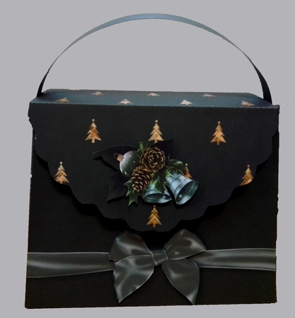 Rustic Christmas Handbag Gift Bag Kit by Suzi Cooper