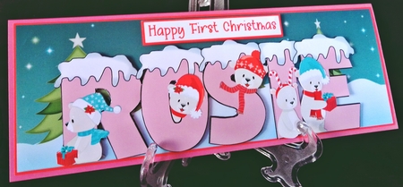 POLAR BEAR NAMES - ROSIE FIRST CHRISTMAS by Suzi Cooper