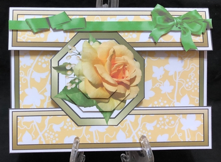 Open front Landscape Yellow Rose Bday by Suzi Cooper