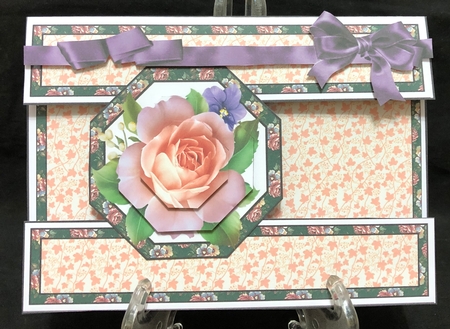 Open front Spring Roses birthday by Suzi Cooper