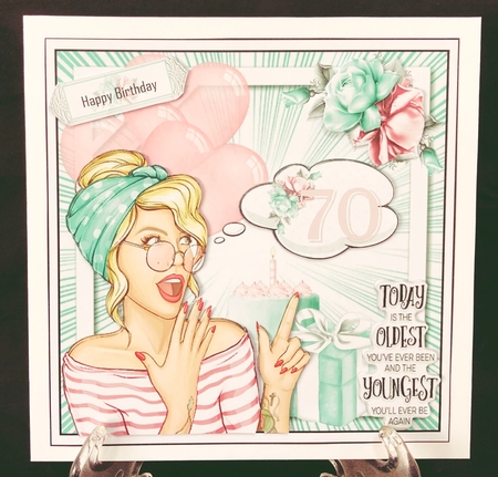Pop Art 70th Birthday Mini Page Kit  by Suzi Cooper