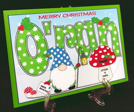Christmas Gnome with letter to Santa ORAN A5 by Suzi Cooper