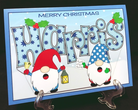 Carol singing Christmas Gnomes HARRIS A5 by Suzi Cooper